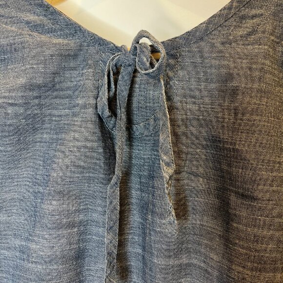 Modaspia Chambray 3/4 Sleeve Blouse - Picture 5 of 5